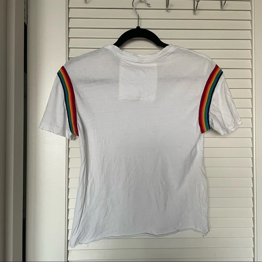 🌟 Aviator Nation white crop top - Picture 2 of 4